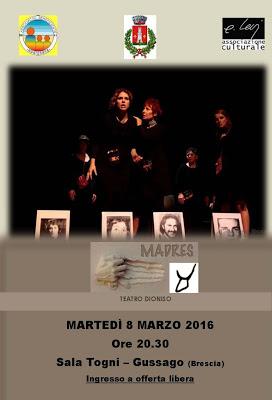 GUSSAGO (bs).”Madres” per raccontare la forza delle madri argentine e aiutare i bimbi del Brasile.