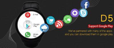 Offerta Smartwatch Android Wear NO.1 D5: uno Smartphone sul polso a soli 118 euro