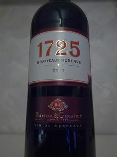 Bordeaux Réserve 2013, Barton & Guestier 1725