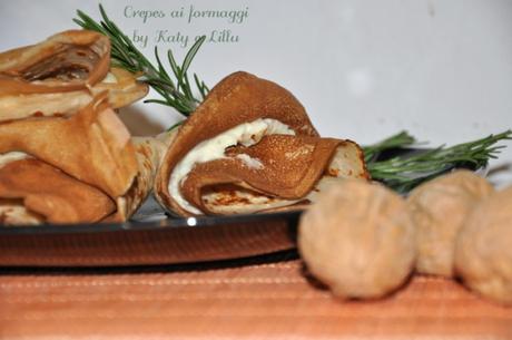 Crepes di castagne formaggio e noci