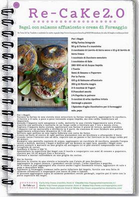 Bagel con Melanzane , Zucchine e Provolone piccante- Re-Cake #11