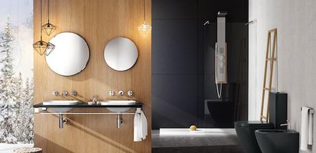 Nello chalet di montagna un bagno elegante e confortevole con Ceramica Althea