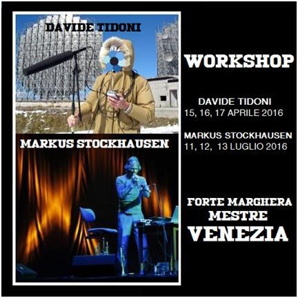 Davide Tidoni e Markus Stockhausen  workshop a Mestre (VE) per Live Arts Cultures - aprile/luglio 201‏6.