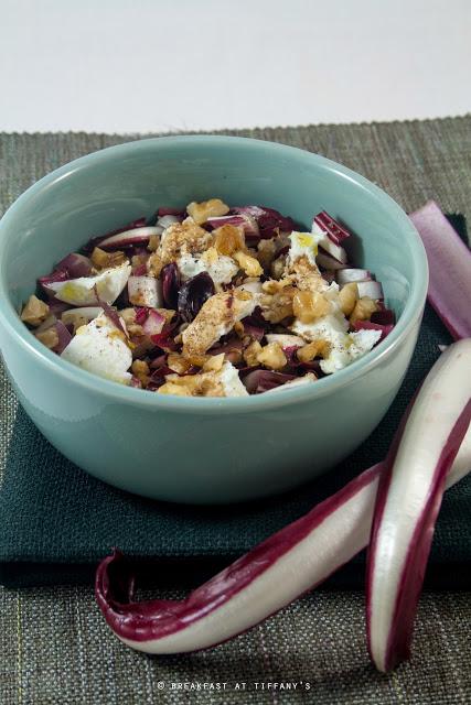 Insalata di radicchio trevigiano, noci e bufala