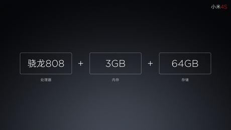 Xiaomi Mi4s presentato