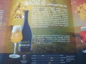 Birra INACHIS IO Costa Est