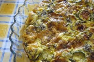 Frittata di soia e zucchine