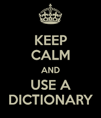 keep calm dictionary
