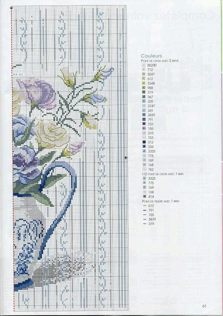 A gentile richiesta...schemi di vasi a punto croce per Lucia  / Cross stitch vases and baskets of flowers, charts