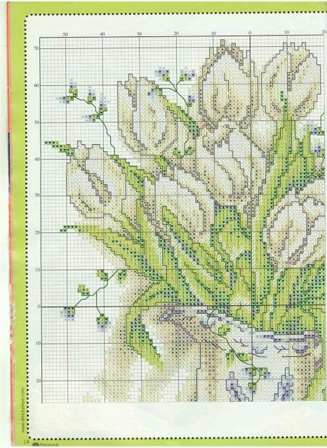 A gentile richiesta...schemi di vasi a punto croce per Lucia  / Cross stitch vases and baskets of flowers, charts