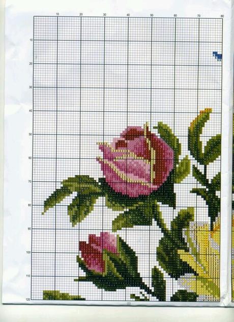 A gentile richiesta...schemi di vasi a punto croce per Lucia  / Cross stitch vases and baskets of flowers, charts