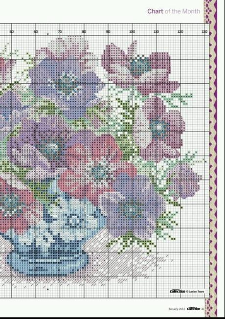 A gentile richiesta...schemi di vasi a punto croce per Lucia  / Cross stitch vases and baskets of flowers, charts