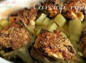 Carciofi ripieni patate forno