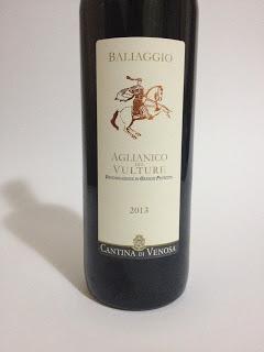 Aglianico del Vulture Dop Baliaggio 2013 Cantina di Venosa