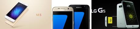 Xiaomi Mi5 vs Samsung Galaxy S7 vs LG G5