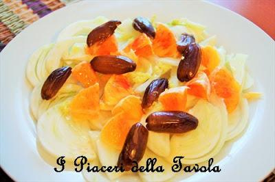 Insalata di finocchi, arance e datteri