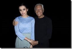 Giorgio Armani e Charli XCX - SGP