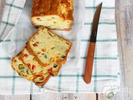 Plumcake alle verdure vegetariano