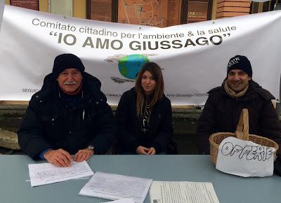 GIUSSAGO (pv). Il Comitato Io Amo Giussago chiede una stazione fissa per monitorare le polveri sottili.