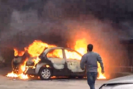 auto incendiata pianura napoli