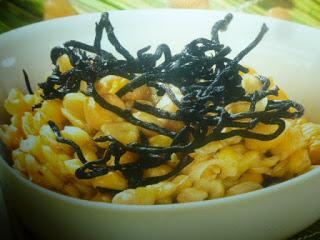 grano con ceci e alghe