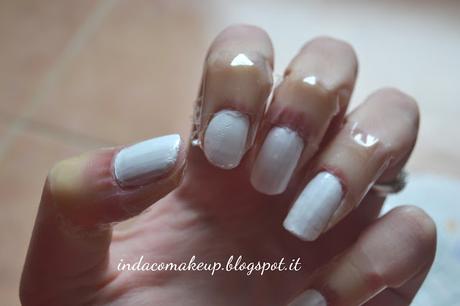 Nail-Art Black & White, Marble