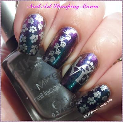 UberChic Beauty Furry Best Friends Nail Stamping Plate - Swatches And Review