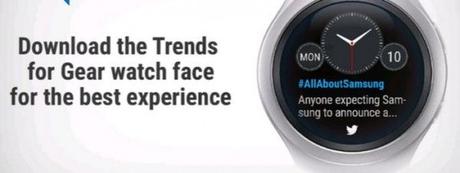 Samsung Gear S2 watch face Twitter