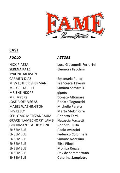 Fame Musical a Milano: debutto ad aprile. Ecco il cast - MILANO - Barclays Teatro Nazionale, 7 aprile 2016.