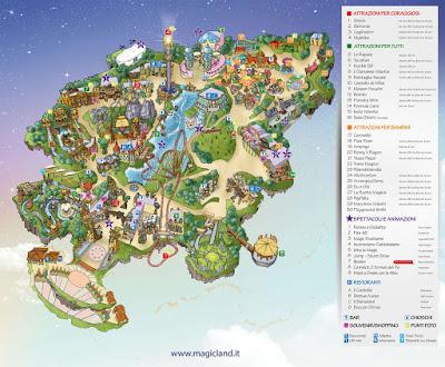 Mappa Rainbow Magicland 2016