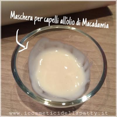 Maschera capelli all'olio di macadamia fai da te