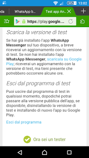 Beta tester per Whatsapp