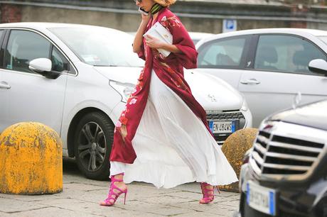 streetstyle milano fashion week -vestiti sottoveste