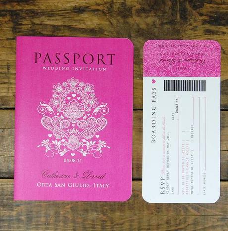 Passaport Wedding invite