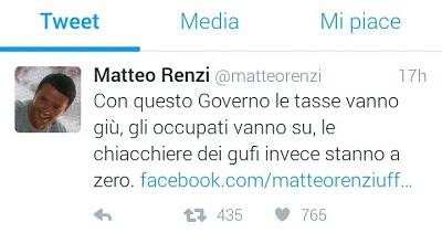 Renzi #staisereno...che con una massa di Italopitechi hai gioco facile. Intanto là fuori...nel Mondo...