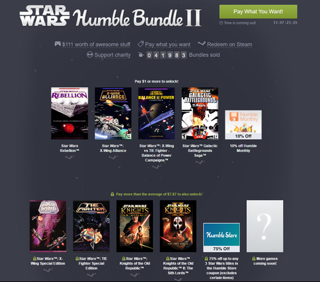 Il nuovo Humble Bundle è interamente dedicato ai giochi Star Wars