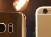 Samsung Galaxy edge iPhone Plus: drop test confronto