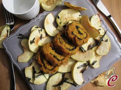 Rolata di ceci farcita con spinaci e pesto di pomodori secchi: comunque vada, è procedere che conta