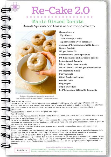 Re-Cake 2.0: donuts speziati con glassa allo sciroppo d'acero