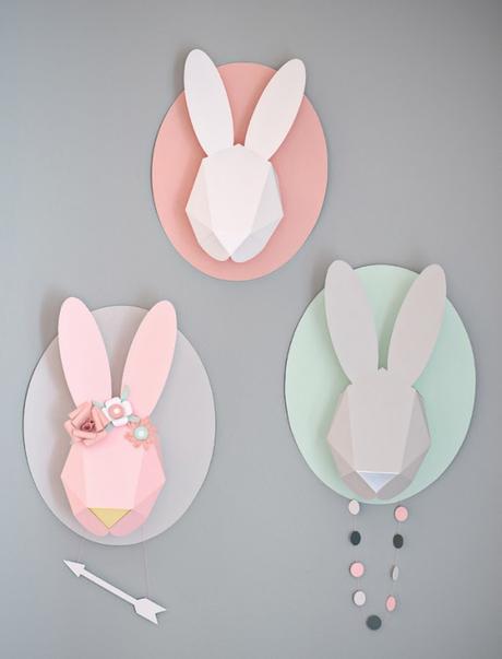 #DIY Idee per Pasqua e per bambini - Coniglio di carta