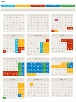 Calendario Miragica 2016