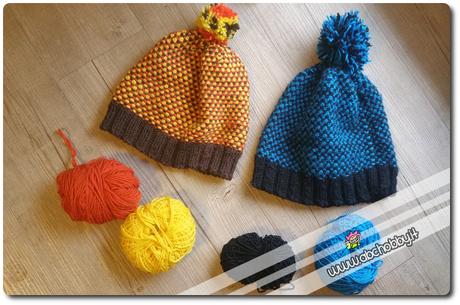 Cappelli a maglia con il punto tessuto