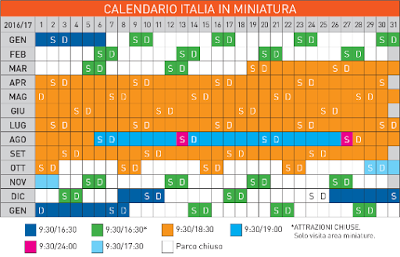 Calendario Italia in Miniatura 2016