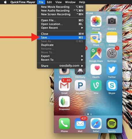 Come registrare videata iPhone con Mac OS X e QuickTime