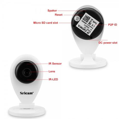 Sricam SP009, videosorveglianza, ip camera, infrarossi
