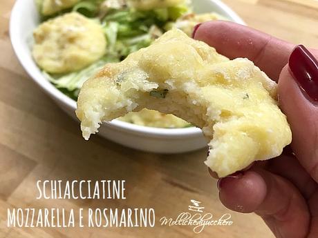 schiacciatine mozzarella e rosmarino