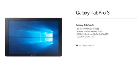 Galaxy TabPro S PRODUCT INFO Samsung Galaxy TabPro S presentato ufficialmente al CES 2016: caratteristiche tecniche e video anteprima Samsung Mobile Press