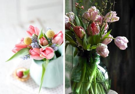 Allestimenti di matrimonio con tulipani