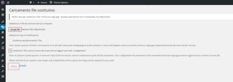 [Guida] Sostituire un elemento della libreria multimediale caricando un nuovo file al suo posto in [WordPress][Immagine][Audio][Video]