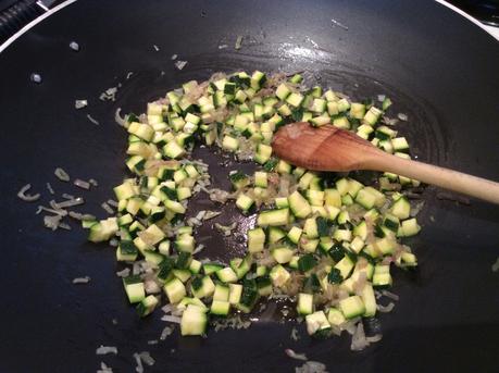 RISOTTO ZUCCHINE GAMBERI E CURCUMA